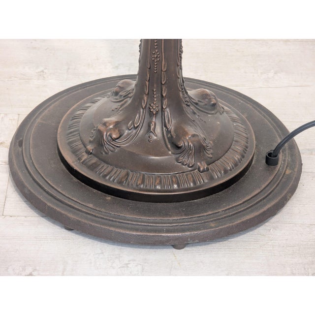 Tiffany Stained Glass Floor Lamp For Sale - Image 9 of 18