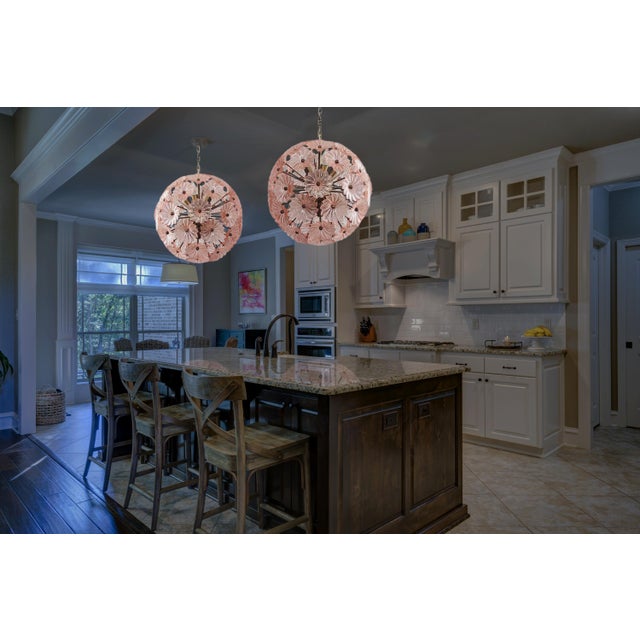 1990s Vintage Italian Sputnik Crystal Chandelier, 1990 For Sale - Image 5 of 14