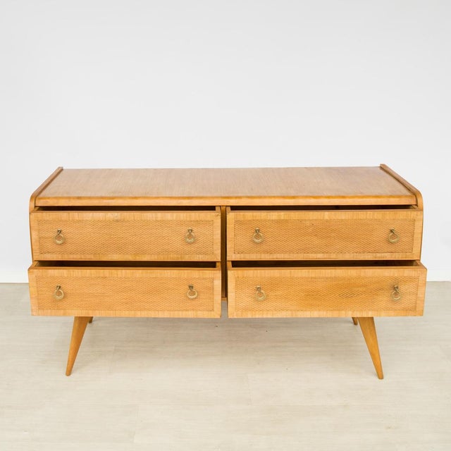 Italian Rattan Chest of Drawers, 1960s For Sale - Image 11 of 18