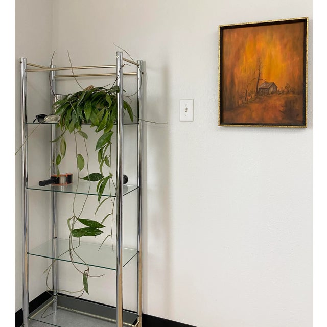 Folk Art Original Farmhouse Painting Signed (1972) For Sale - Image 12 of 13