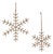 Jute Wrapped Metal Snowflake Oranment (Set of 12) For Sale