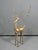 Vintage 16" Brass-Tone Modernist Deer Stag Sculpture With Branch Antlers For Sale In Austin - Image 6 of 12