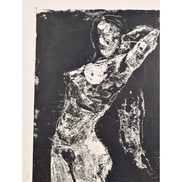 Albert Goltjakov, Nude Act, 1964, Monotype, in Good conditions. Designed 1960 to 1969 This piece has an attribution mark,...