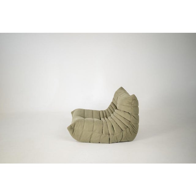 Togo Lounge Chair and Sand Corduroy by Michel Ducaroy for Ligne Roset, 1973, Set of 2 For Sale - Image 10 of 18