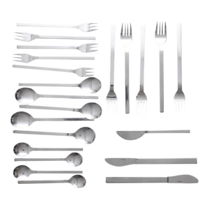 Vintage Peter Raacke "Mono A" Stainless Steel Flatware – 22-Piece Partial Service / Expansion Lot