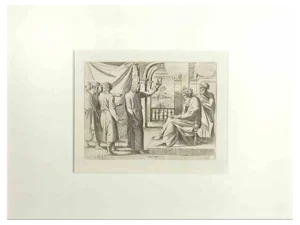 Giovanni Lanfranco, Genesis 41, Old Testament Story, 1600s, Etching