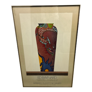 Vintage Ed Baynard Exhibition Poster 1980, Framed