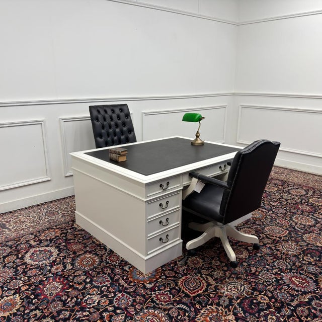 Classic and Elegant | Antique desks in English, Classic, and Chesterfield styles. This beautiful desk is a showstopper for...