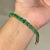 Gothic 18k Yellow Gold 12.9ct Round Natural Emerald Art Deco Bracelet, 6 Inch by VRJewels For Sale - Image 3 of 17