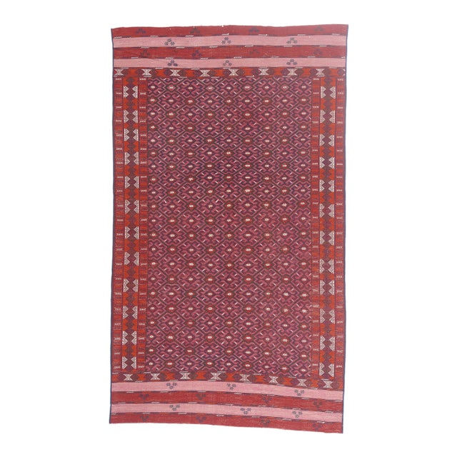 Vintage Afghani Maimana Kilim Rug, 06'03 X 10'08 For Sale