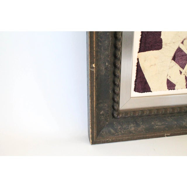 Mid 20th Century Figurative Mixed Media Abstract Painting For Sale - Image 5 of 9