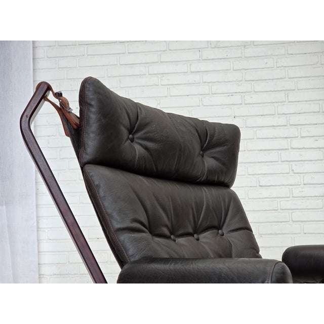 1970s Vintage Norwegian Lounge Chair by Sigurd Ressel for Vatne Møbler, 1970s For Sale - Image 5 of 18