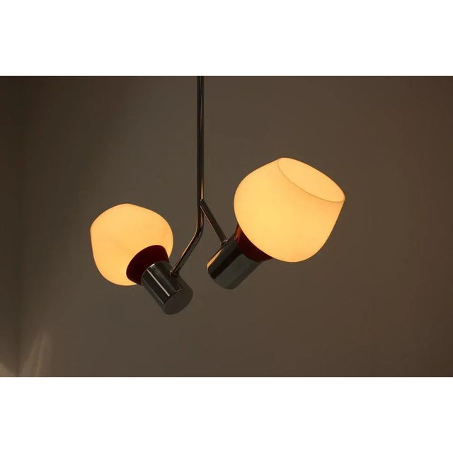 Metal Mid-Century Chandelier from Drupol, 1970s For Sale - Image 7 of 10