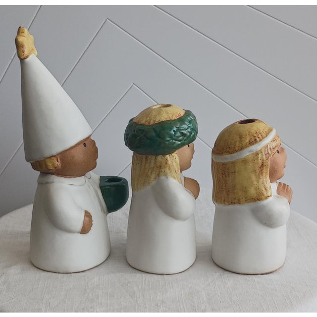 Ceramic Vintage Lisa Larson Ceramic Advent Children Trio - Gustavsberg & Rörstrand For Sale - Image 7 of 8