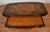 1930s 1930 Weiman English Regency Mahogany Leather Top Set Coffee Table & Side Tables For Sale - Image 5 of 18