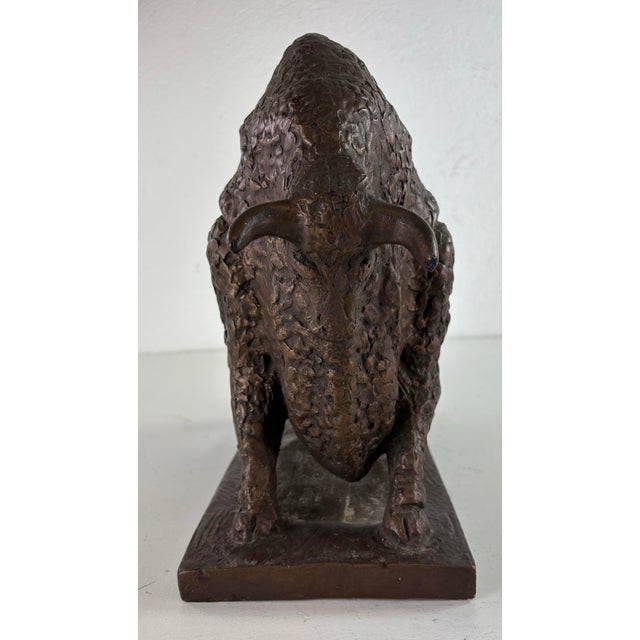 Sculpture Materials Mid-Century Vintage Austin Productions Plaster Bull Sculpture For Sale - Image 7 of 8