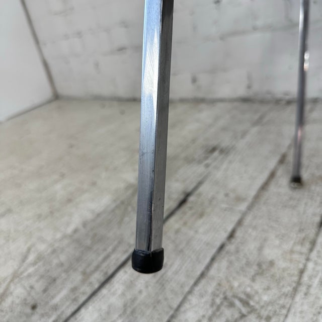 Mid Century Modern Robert John Stainless Steel Armchair For Sale - Image 10 of 12