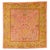 Early 20th Century Antique Zabihi Collection Square Turkish Oushak Pink Chartreuse Rug - 6'7" x 6'11" For Sale - Image 5 of 12