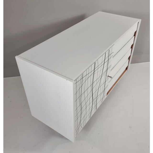 Vintage Commode in Oak, 1960s For Sale - Image 3 of 12