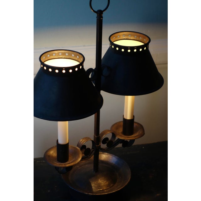 Forged Iron Lamp, Circa 1920's-1930's For Sale - Image 4 of 6
