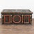 Original hand painted flat top trunk dated 1890 from Hungary, crafted in pine. The original hand painted folk art finish...