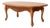 Vintage Oak Oval French Provincial Coffee Table For Sale