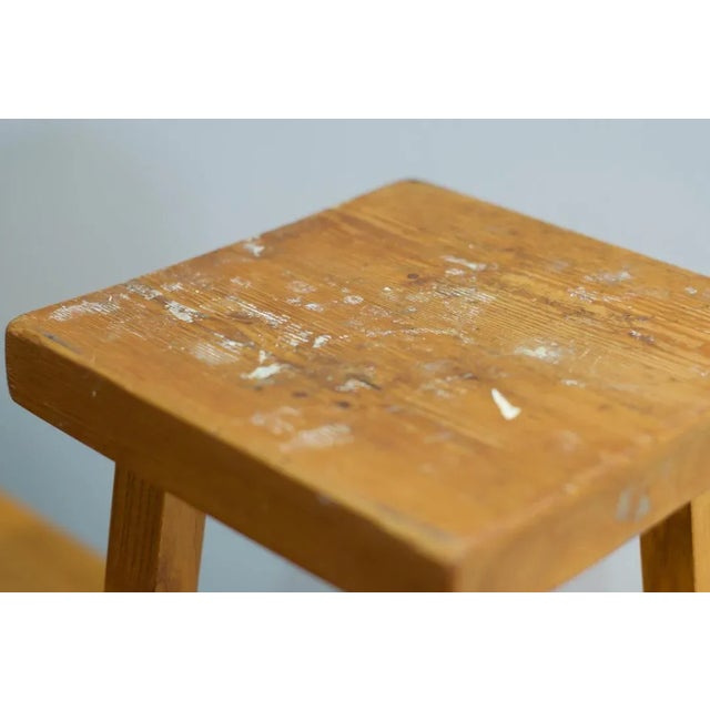 Set of Vintage Wood Stools by Charlotte Perriand for Mountain Les Arcs, 1960s For Sale - Image 6 of 18