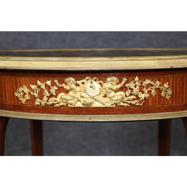 19th C Louis XV Style Bronze Ormolu Mounted End Table Chinoiserie Coromandel Top For Sale - Image 11 of 14
