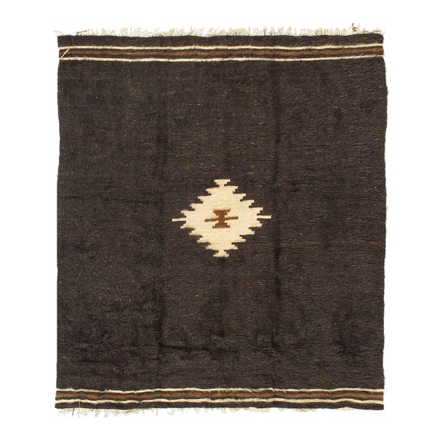 Pasargad DC Antique Mohair Wool Navajo Design Rug For Sale