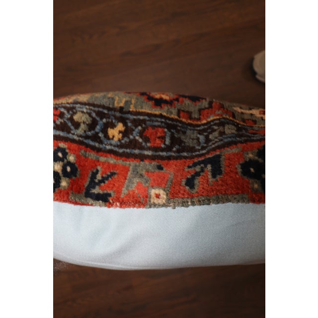 pillow made from an early 20th century Persian Malayer Rug. 22'' x 23'' item p5204