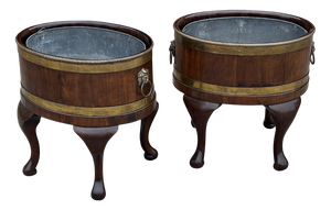 Antique Georgian Mahogany Wine Coolers, 1760, Set of 2