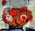Abstract Expressionism Mid Century Apple Abstracted Still Life by Anna Ballarian For Sale - Image 3 of 6