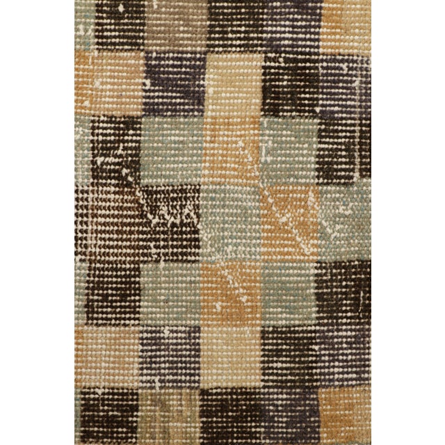 Mid-Century Modern Vintage Zeki Müren Rug With Polychromatic Cubist Patterns, From Rug & Kilim For Sale - Image 3 of 7