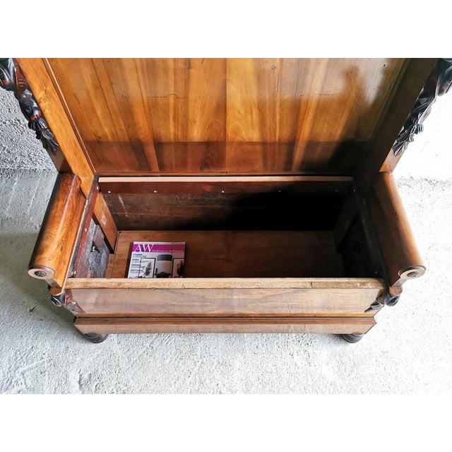 Antique Empire Style Bench, Belgium, 1890s For Sale - Image 10 of 13