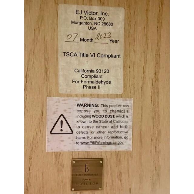 Flip Top Console in Natural Oak Manufactured by EJ Victor For Sale - Image 12 of 12