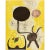 Yellow 1940s After Juan Miró, "Woman and Birds in Front of the Sun" First Edition Offset Lithograph For Sale - Image 8 of 8
