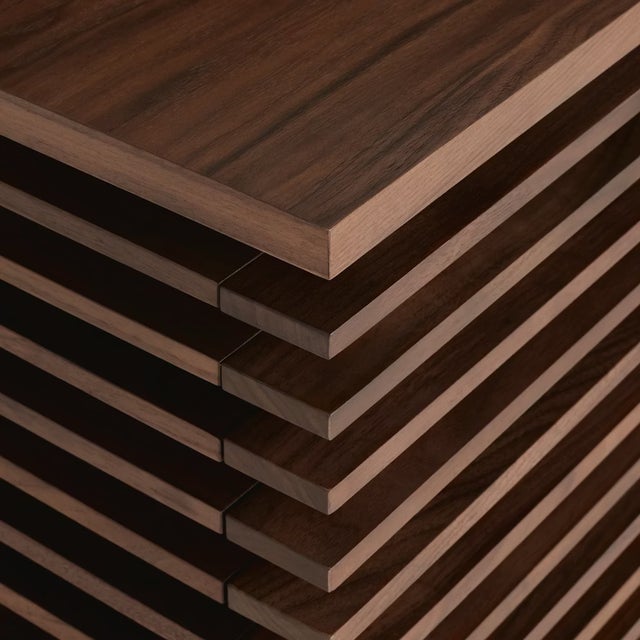 ***Mint Condition Design Within Reach Line Media Console Walnut Wood 71"** For Sale - Image 14 of 18