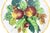 Ceramic Vintage 11” Italian Renaissance Revival Hand Painted Apple Cherry Fruit Plate Made in Italy Faïence Ceramic For Sale - Image 7 of 7