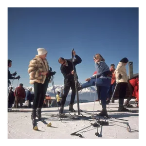 Verbier Skiers Slim Aarons C Print
