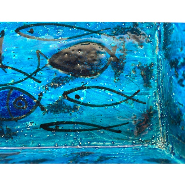 Mid-Century Modern Pesce Fish Studio Pottery Bowl by Aldo Londi for Bitossi, Italy, 1960s For Sale - Image 13 of 18