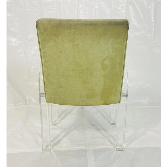 Set of 6 Charles Hollis Jones Lucite Waterfall Dining Chairs, Signed 1974 For Sale - Image 18 of 18