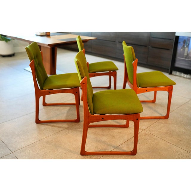 Vamdrup Stolefabrik Set of 4 Danish MCM Teak Dining Chairs by Vamdrup Stolefabrik for Art Turn, Denmark, 1960s For Sale - Image 4 of 15