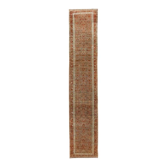 Early 20th Century Antique Malayer Wool Runner Rug For Sale