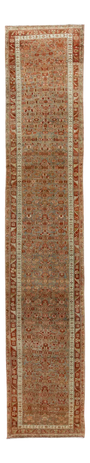 Early 20th Century Antique Malayer Wool Runner Rug