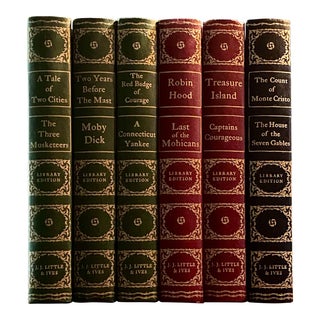 1940s Classics Library Edition Hardcover Books- Set of 6 For Sale