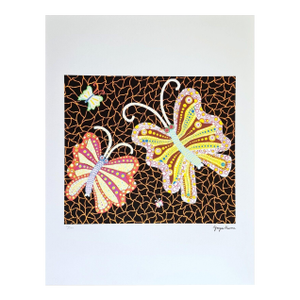 After Yayoi Kusama, Butterflies, Lithograph, 1990s Reproduction