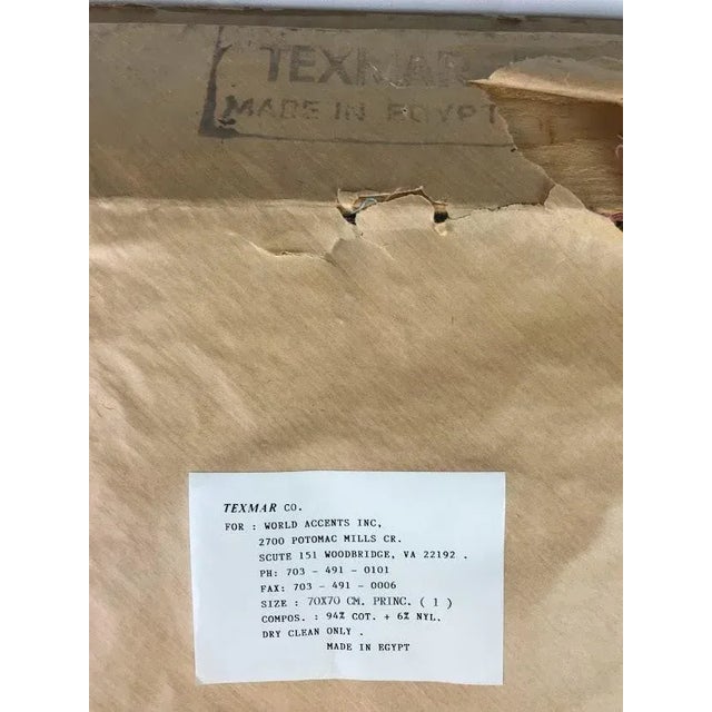 Early 19th Century French Provincial Romantic Couple / Love Tapestry Wall Art in Dimensional Golden Octagon Frame For Sale - Image 11 of 12