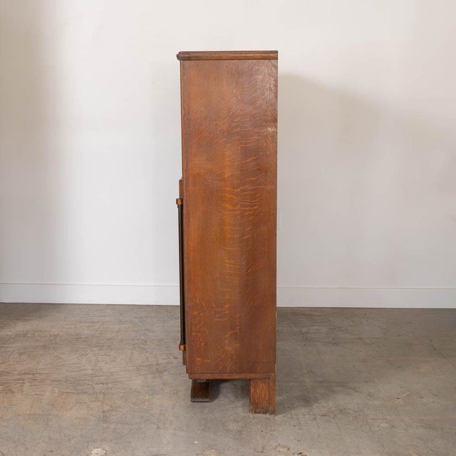 1940s 1940s French Woven Wood Bar Cabinet For Sale - Image 5 of 14
