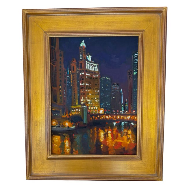 A striking pair of original oil on linen panel paintings by American artist Jennifer Smith Rogers (b. 1972), both painted...