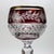 Art Nouveau Six Bohemian Multicolored Floral Cut to Clear Crystal Stemmed Wine Golbets C1910 For Sale - Image 3 of 4